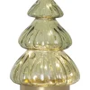 ABETE Glasdekoration Batteri 18cm Grön