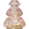 ABETE Glasdekoration Batteri 18cm Rosa