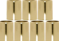 ACCESSORIZE Ljusmanschett 7-pack Mässinghylsa