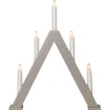 ALBO Ljusstake 5L 41cm Beige