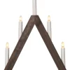 ALBO Ljusstake 5L 41cm Brunbetsad