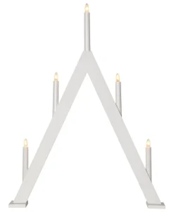 ALBO Ljusstake 5L 66cm Vit