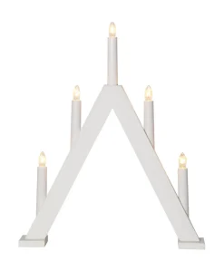 ALBO Ljusstake 5L 41cm Vit