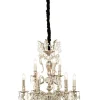 ALLINGTON Kristallkrona 6+3-Arm 60cm Antiksilver