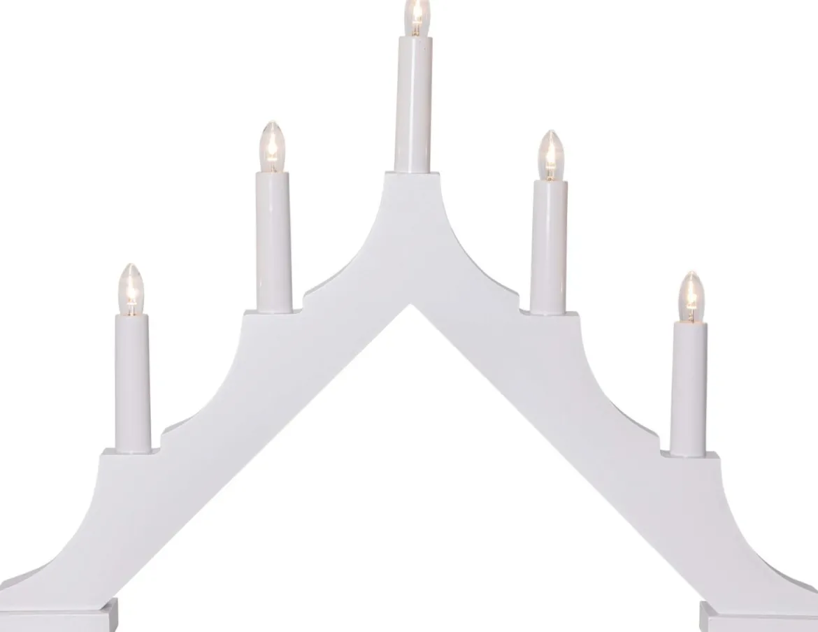 ALMA Träljusstake 33,5cm Vit