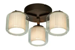 AMSTERDAM Plafond 46cm Brun/Vit