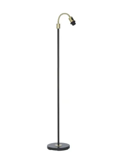 AMY Golvfot Flex 1-Arm 150cm Svart/Antikmässing
