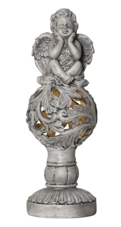 ANGEL Solcellsdekoration 27cm Beige IP44