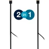 APOLLO 2in1 Pollare 65cm Svart IP44