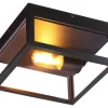 ARENDAL Plafond Ute 25cm Svart IP44