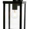 ARENDAL Vägglampa Ute 30,5cm Svart/Klar IP44