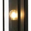 ARENDAL Vägglampa Ute 30cm Svart/Klar IP44