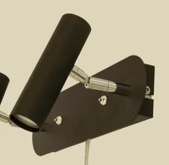 ARTIC Vägglampa LED Dubbel 30cm Svart/Krom