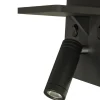 ASTOR Väggspot USB16cm Svart