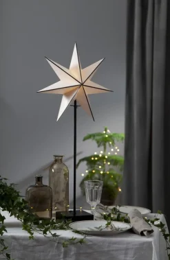 ASTRO Stjärna på fot 74cm Vit