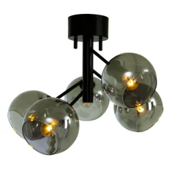 ATOM Plafond 5:a 48cm Svart/Rökgrå