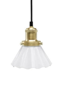 AUGUST Fönsterlampa Veckad 15cm Mässing/Opal