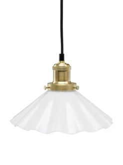 AUGUST Fönsterlampa Veckad 24,5cm Mässing/Opal