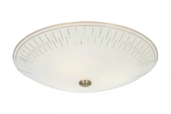 AVENY Plafond 42cm Vit/Stål