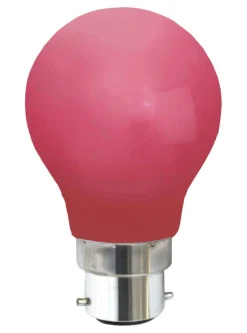 B22 Klot 0.9W Röd LED-Lampa
