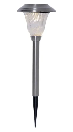 BARCELONA Solcells-pollare 41cm Silver
