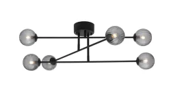 BATON-RIB Plafond 74cm Svart/Rökfärgad