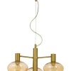 BELL Taklampa 4:a 47cm Matt Mässing/Amber