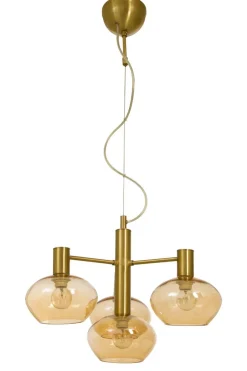 BELL Taklampa 4:a 47cm Matt Mässing/Amber