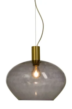 BELL Taklampa 35cm Matt Mässing/Rök