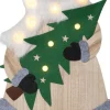 BILLY Inomhusdekoration Tomte Batteri 80cm Grå
