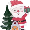 BILLY Ljusstake Tomte 14cm Flerfärgad