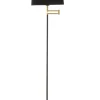 BIRKA Golvlampa 155cm Svart/Matt Mässing