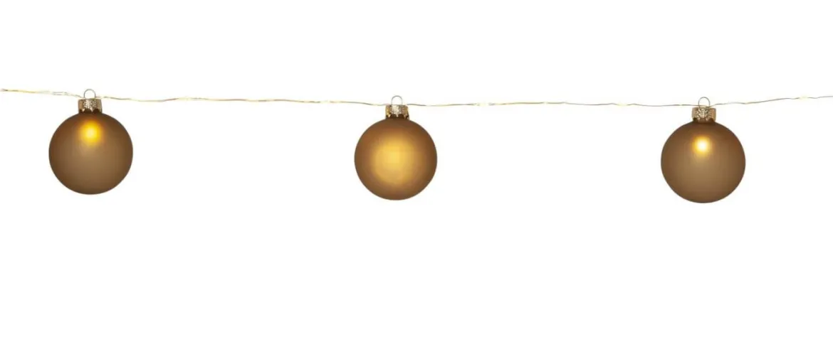 BLISS Ljusslinga Batteri 1,6m 22LED Varmvit/Guld