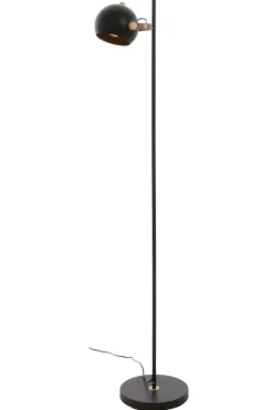 BOW Golvlampa 1L 147,5cm Svart/Matt Mässing