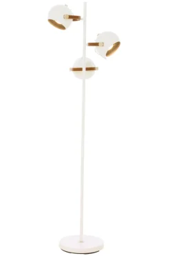 BOW Golvlampa 3L 152cm Vit/Brun/Silver