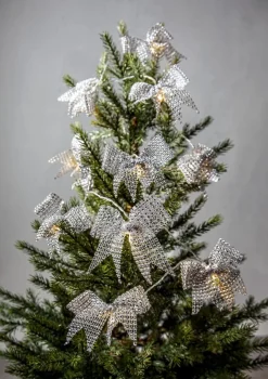 BOWIE Ljusslinga Batteri 2,25m 10LED Varmvit/Silver