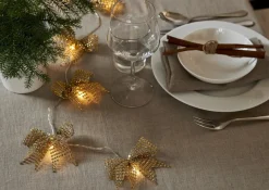 BOWIE Ljusslinga Batteri 2,25m 10LED Varmvit/Guld