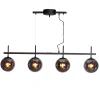 BOYLE Taklampa 4:a 117cm Svart/Rökgrå