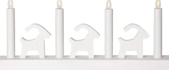 BRUSE Ljusstake 17,5cm LED Vit