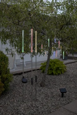 BUBBLY LIGHT-CHAIN Solcells-ljusslinga 180cm 10LED Flerfärgad/Klar