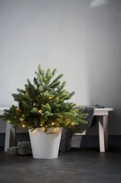 BUSK Dekorationsgran Batteri 40LED 75cm Grön IP44