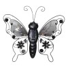 BUTTERFLY Solcellsdekoration 34cm Svart IP44