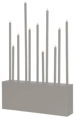 BUZZ Ljusstake 11L 43cm Elefantgrå