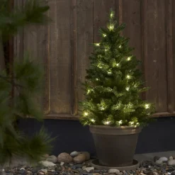 BYSKE LED Julgran 90cm 50LED Grön IP44