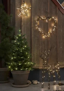 BYSKE LED Julgran 90cm 50LED Grön IP44