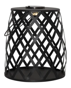 CALABRIA Solcellslykta 28cm Svart