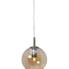 CAPELLA Fönsterlampa 18,5cm Antikmässing/Amber
