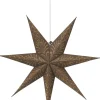 CELESTE Julstjärna 60cm Brun/Guld