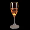 CHAMPANGEGLAS med LED 18cm Gul