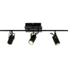 CILINDRO Takspot Rak 5L Dimbar 105cm Svart/Matt Mässing